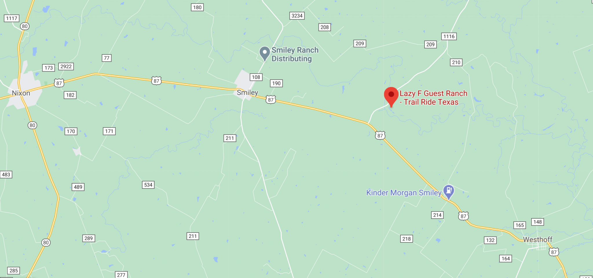 Lazy F Guest Ranch, Smiley TX Where The Trails Are…