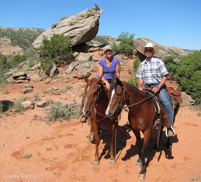 Palo Duro Canyon regulars, Chris and Christie Shippy, show us the trails. 
