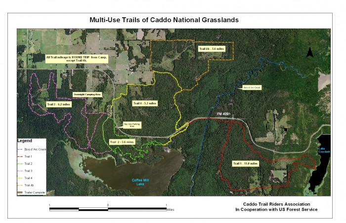 Caddo trail map