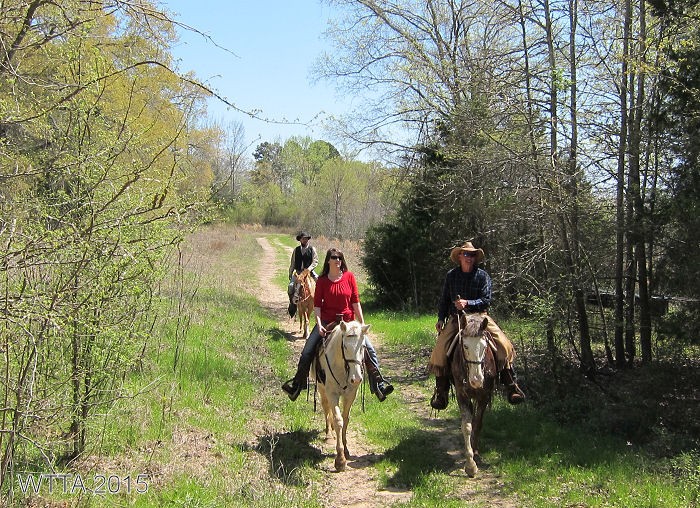 Judy, Kyle, and Scott enjoying the Mineola trails. 