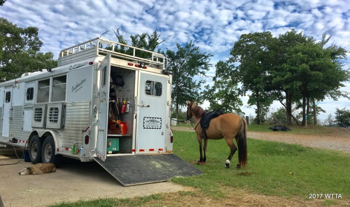 A beautiful Monday morning at Horse Heaven.  The best way to start the week! Angel and I are ready for the trail. 